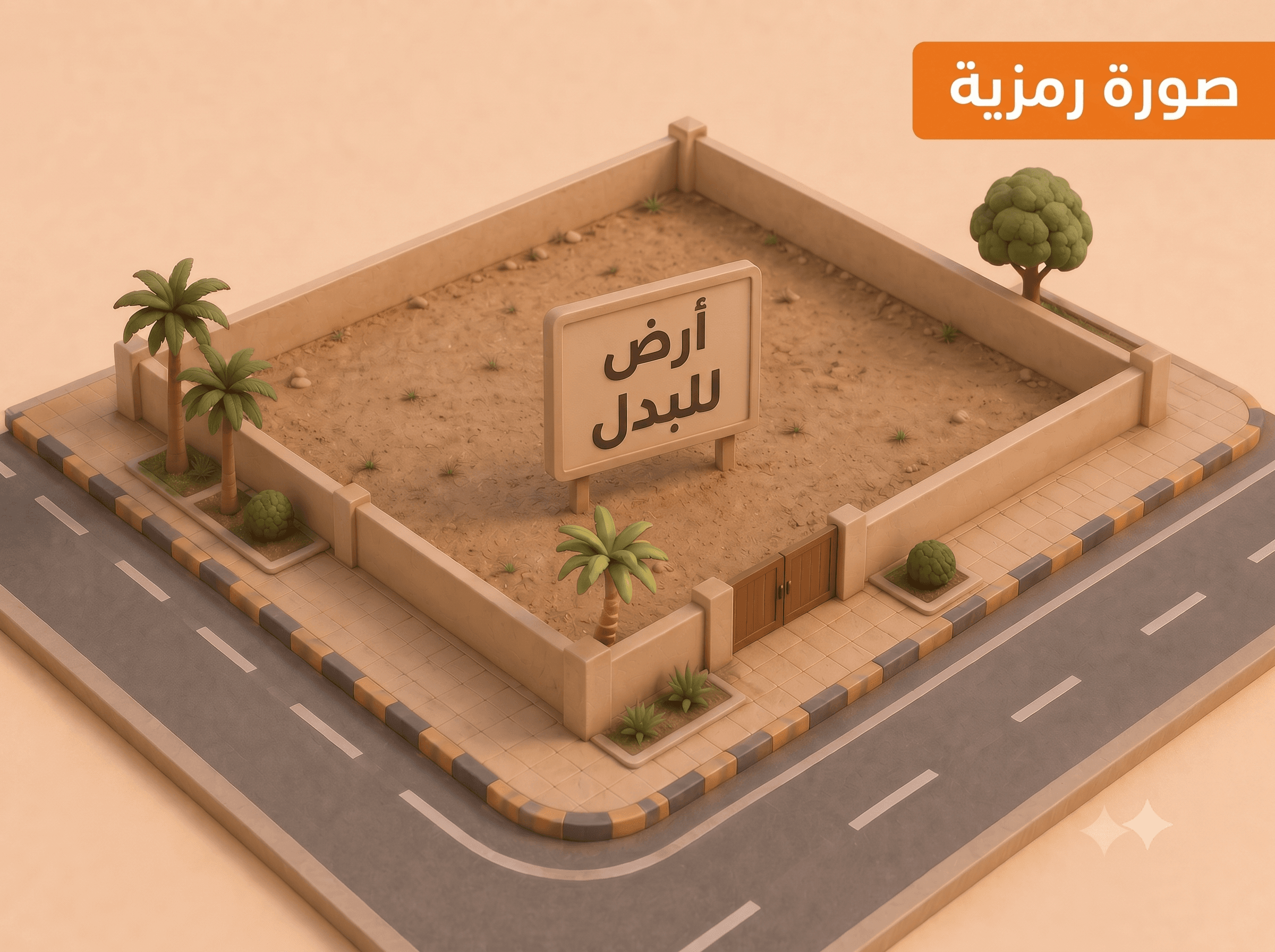 للبدل ارض فى المطلاع مع طلب