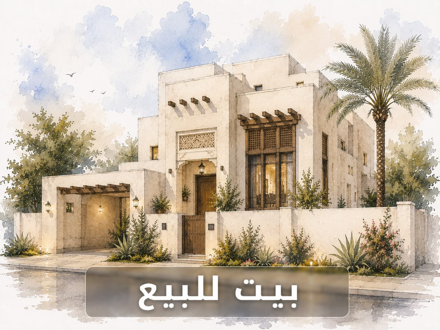 للبيع بيت بالرقة من ثلاث ادوار
