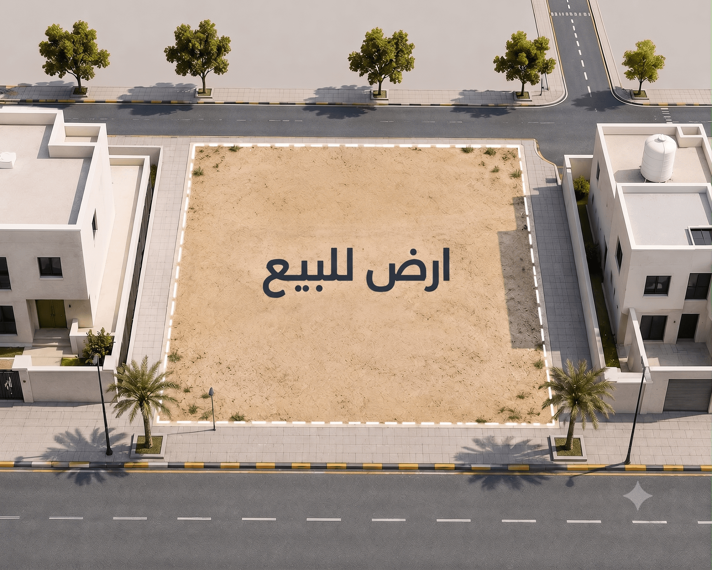 أرض بطن و ظهر و ارتداد للبيع بالصديق