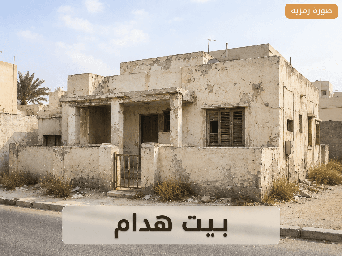 بيت هدام للبيع فى القادسيه