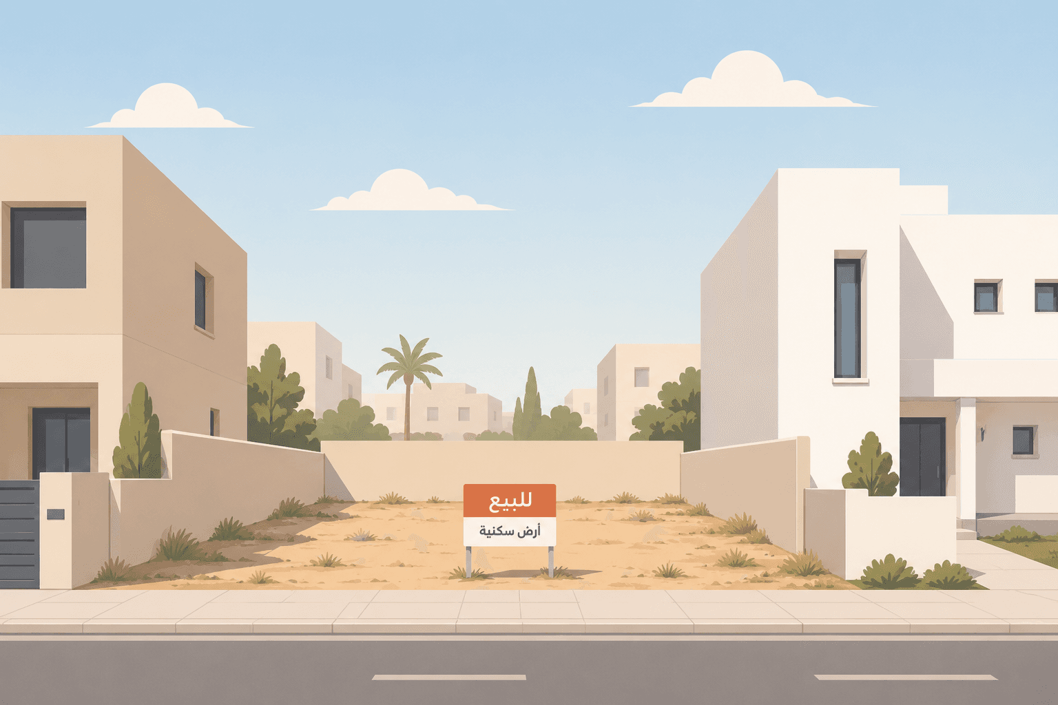 أرض للبيع فى قرطبه قرب الخدمات