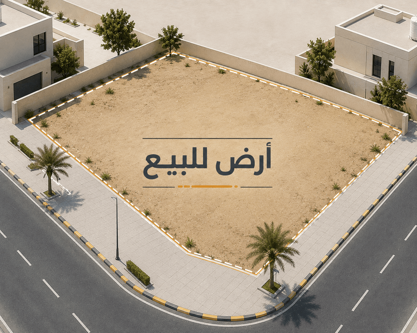 أرض بالسلام للبيع شارع و سكه و ارتداد