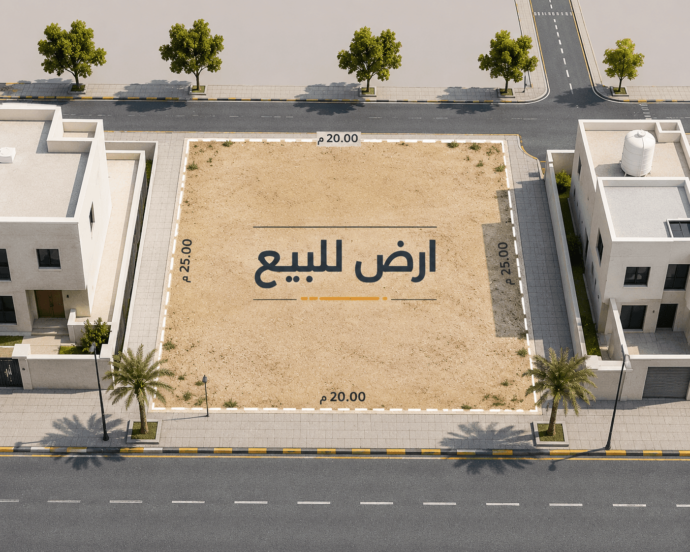 للبيع أرض بطن و ظهر بالسلام مقابل مواقف