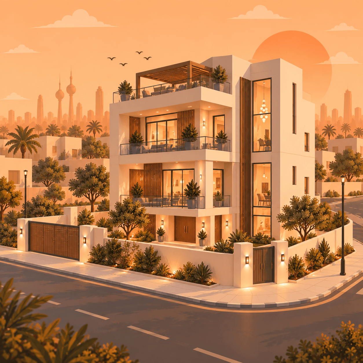 فيلا زاوية وارتداد للبيع فى خيطان الجديده