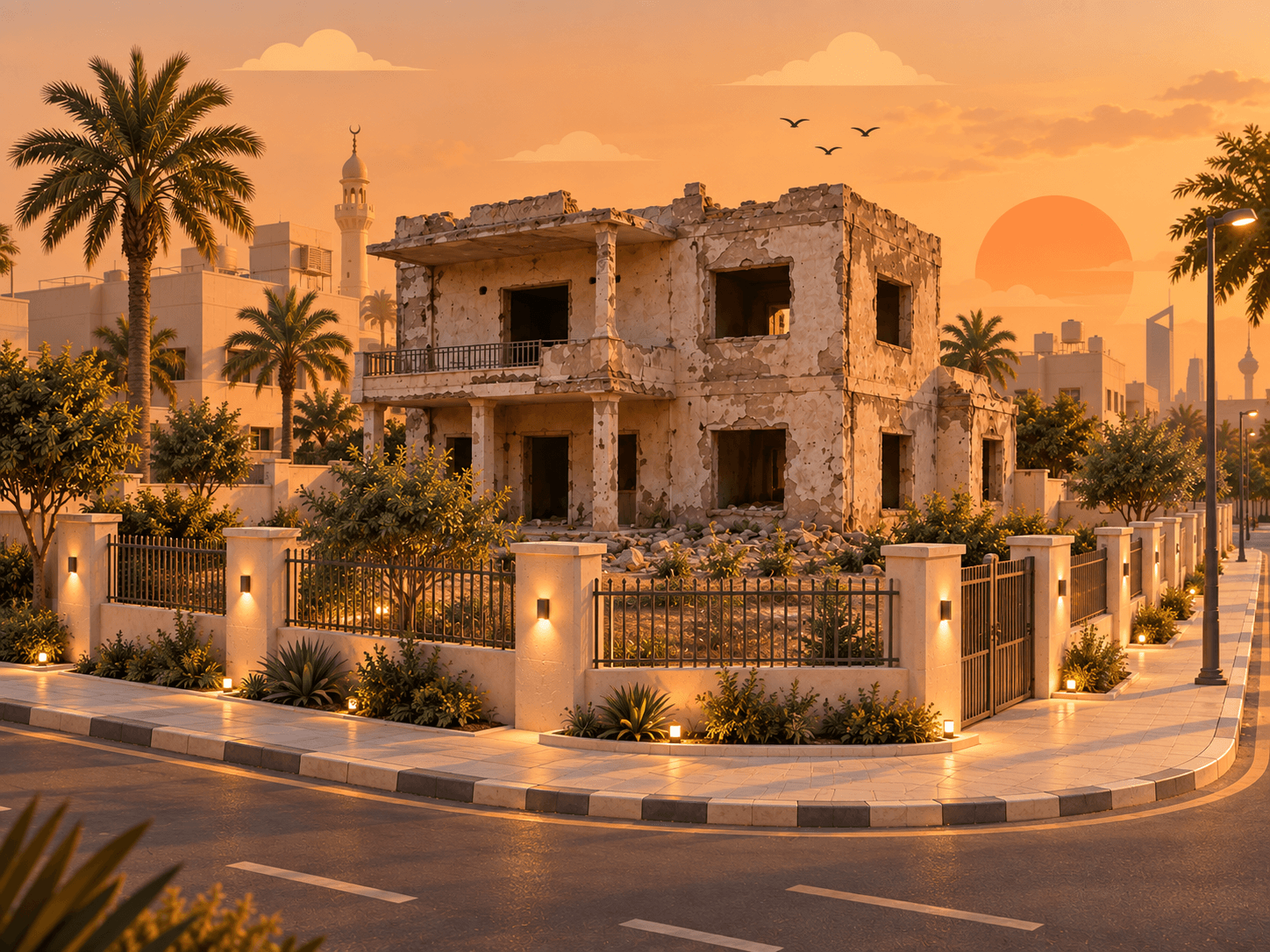 للبيع بيت هدام بالرميثيه مفروز
