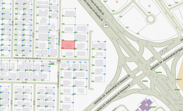 أرض للبيع فى منطقة الدعيه قطعة 4 رمز 46577 أرض للبيع فى منطقة الدعيه قطعة 4