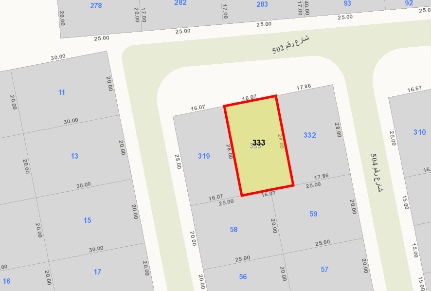 للبيع أرض فى منطقة الصديق قطعة 5 للبيع أرض فى منطقة الصديق قطعة 5