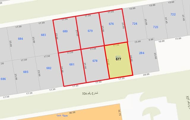للبيع اراضي فى منطقة العقيله رمز 48692 للبيع اراضي فى منطقة العقيله