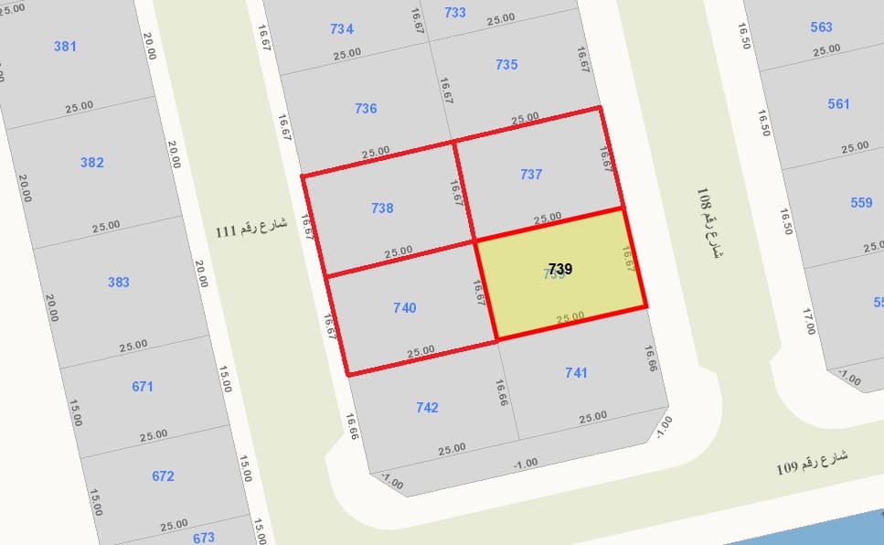 أرض للبيع فى غرب مشرف رمز 52899 أرض للبيع فى غرب مشرف