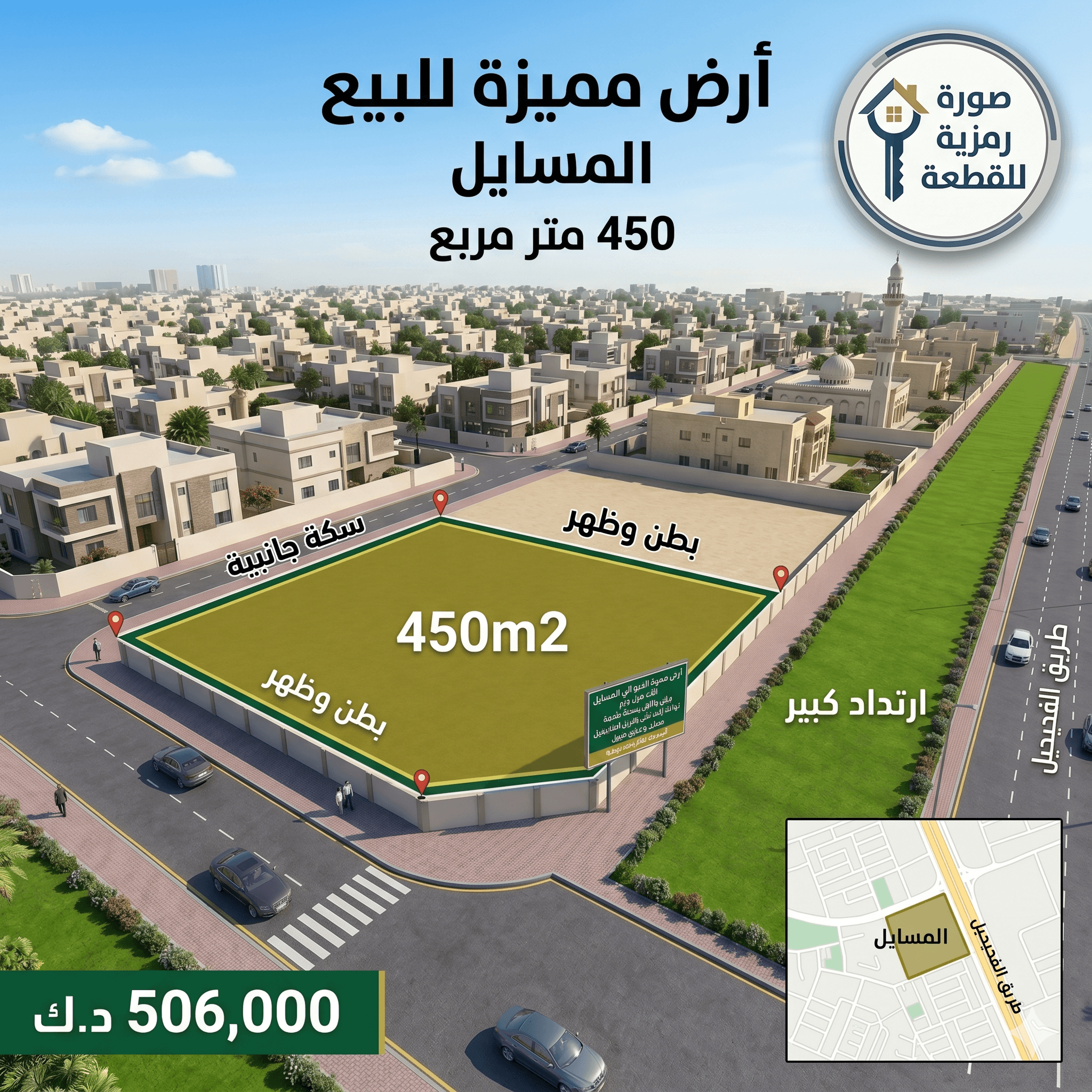 أرض مميزه للبيع فى المسايل أرض مميزه للبيع فى المسايل